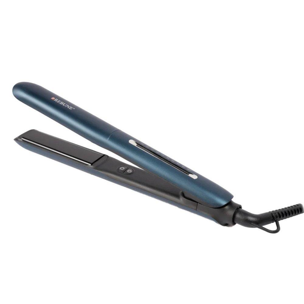 Rebune professional ceramic hair straightener 52w blue (re-2129) | high-performance flat iron for flawless silky smooth hair 3