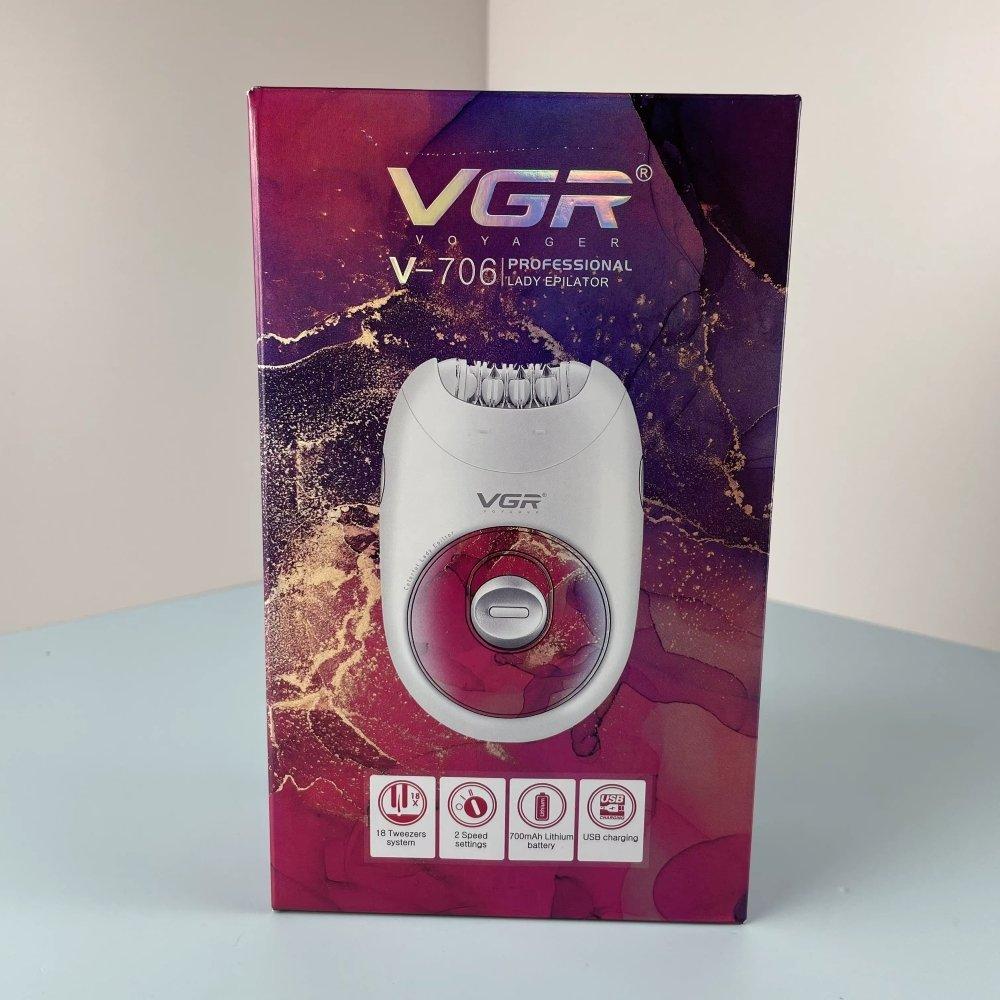 Vgr v-706 epilator is specifically designed for women to meet their basic requirements. This hair removal device removes hair directly from the skin rather than cutting it. It is an alternative metho 4