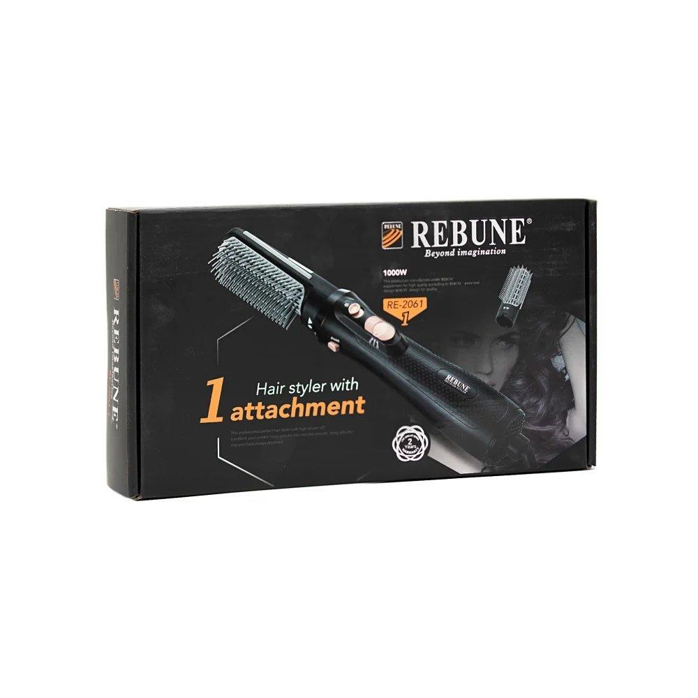 Rebune 1000w hair styler & dryer - re-2061-1 - professional hot air brush for volumizing, drying & styling - lightweight & fast performance 4