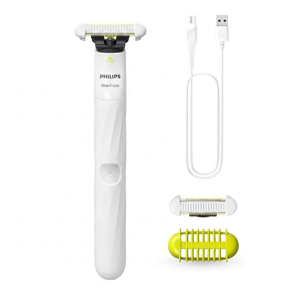 Philips oneblade intimate groomer (qp1924/30) - safe shaving & trimming for sensitive areas - skin guard for bikini & underarms - unisex design - advanced body care 3