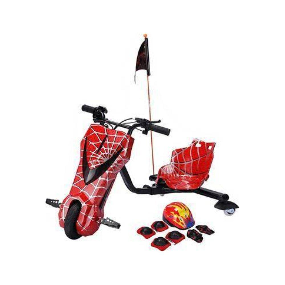 Electric Drifting Scooter for Kids with 36V Rechargeable Battery, 3 Adjustable Speeds, Bluetooth Music, LED Front Light, Digital Display, Hand Brake, Safe & Durable Drift Scooter for Kids Ages 3–8 3