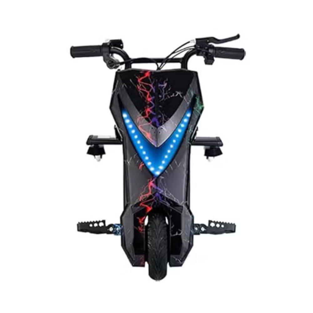 Electric Drifting Scooter for Kids with 36V Rechargeable Battery, 3 Adjustable Speeds, Bluetooth Music, LED Front Light, Digital Display, Hand Brake, Safe & Durable Drift Scooter for Kids Ages 3–8 4