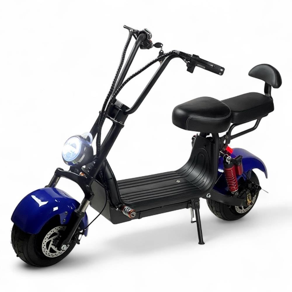 Harley Design Electric Scooter, 48V Battery, 1000W Motor, Up to 70 km/h Max Speed, 10-Inch Wide Wheels, Front & Rear Suspension, Disc Brakes, High-Performance Electric Kick Scooter 3