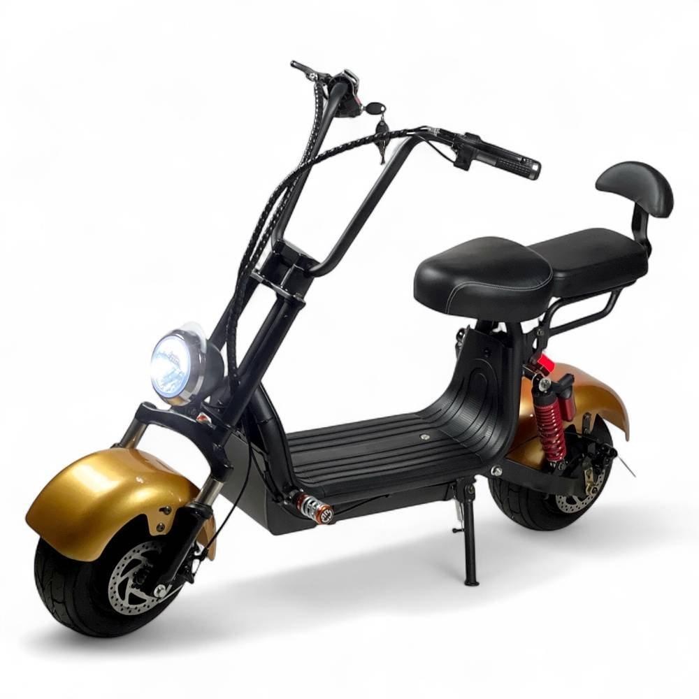 Harley Design Electric Scooter, 48V Battery, 1000W Motor, Up to 70 km/h Max Speed, 10-Inch Wide Wheels, Front & Rear Suspension, Disc Brakes, High-Performance Electric Kick Scooter 3