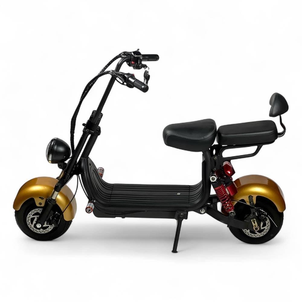 Harley Design Electric Scooter, 48V Battery, 1000W Motor, Up to 70 km/h Max Speed, 10-Inch Wide Wheels, Front & Rear Suspension, Disc Brakes, High-Performance Electric Kick Scooter 4
