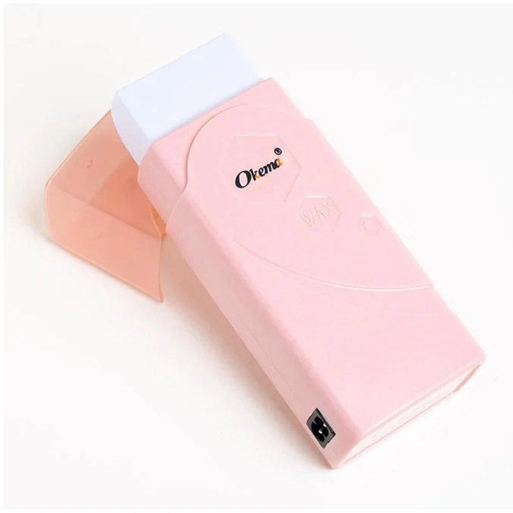Okema roll-on wax heater (model ok-413) - professional depilatory cartridge wax warmer for easy hair removal - compact & travel-friendly 3