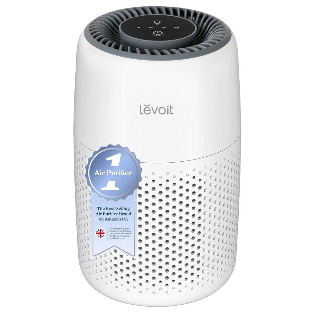 Mini air purifier for bedroom and office with true hepa filter, advanced odor eliminator, built-in warm night light, and ultra-quiet sleep mode. 3