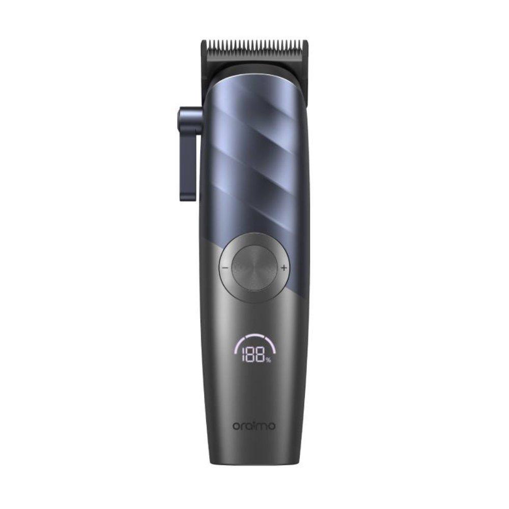 Oraimo smartclipper pro max 4500mah heavy-duty cordless hair clipper - dark blue professional smart men's hair trimmer with led digital display & type-c charging 3