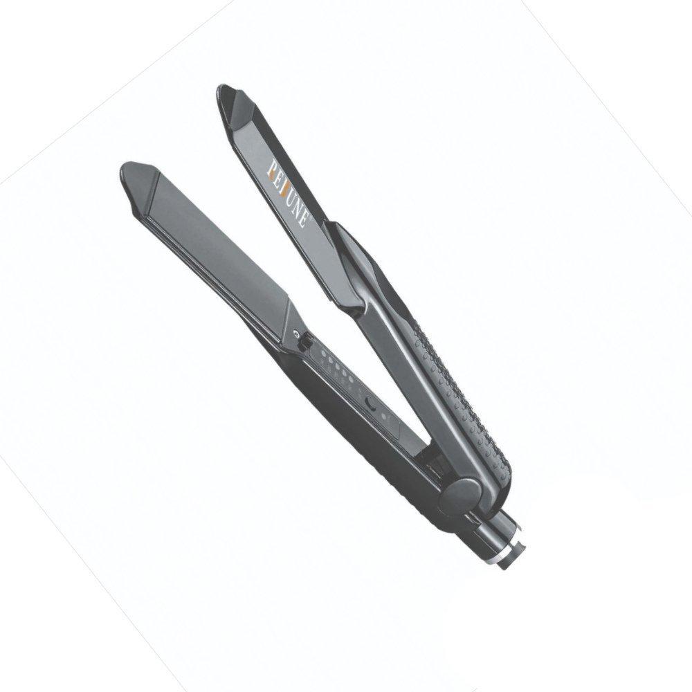 Rebune re-483 professional 50w black ceramic hair straightener - high-performance tourmaline flat iron with anti-frizz ionic care for coarse hair 3