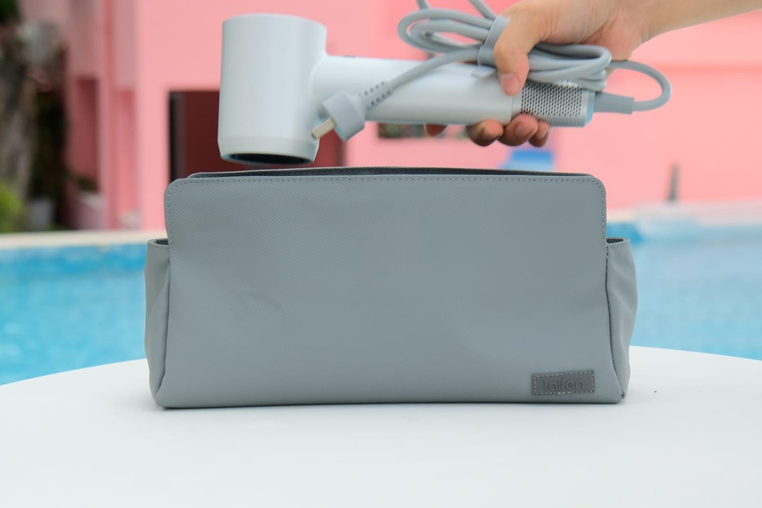 Laifen, storage bag (travel puch gray) for hair dryers 3
