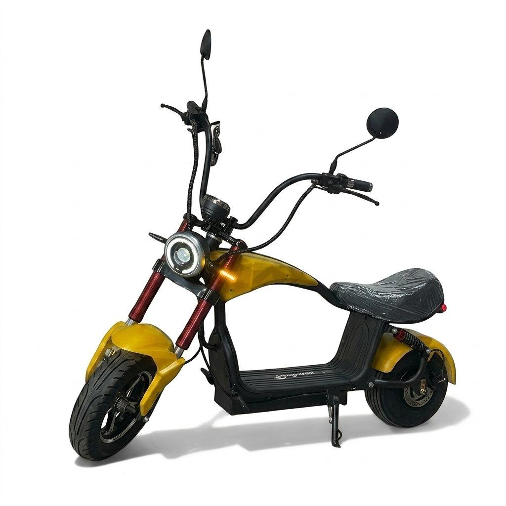 High-power electric scooter with 1000w motor & 48v battery – hydraulic oil brakes, dual shock absorbers, & advanced anti-theft alarm 3