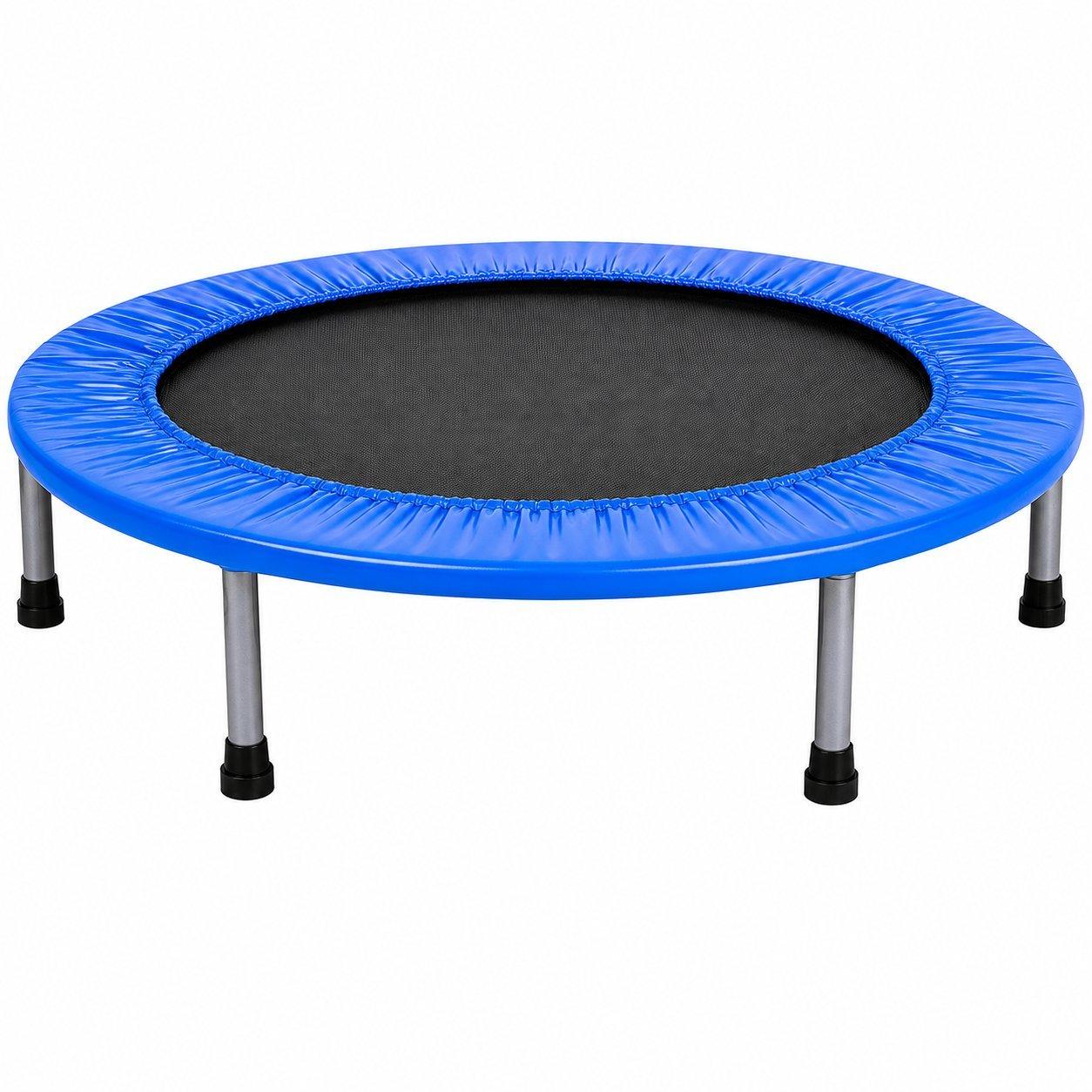 ترامبولين 40 انش للبالغين والاطفال من البدر، وسادة امان، اداة ارتداد ثابتة وهادئة للتمرين في الاماكن المغلقة والمفتوحة 4