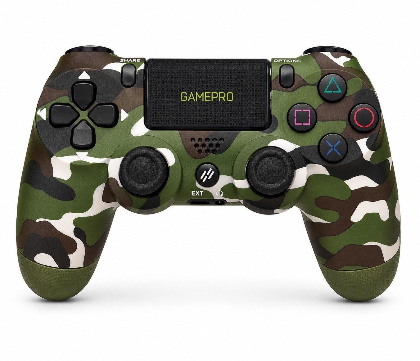 Gamepro,joystick, 4 wireless controller, for playstation 4, programmable buttons, vibration and motion sensor, army green 3
