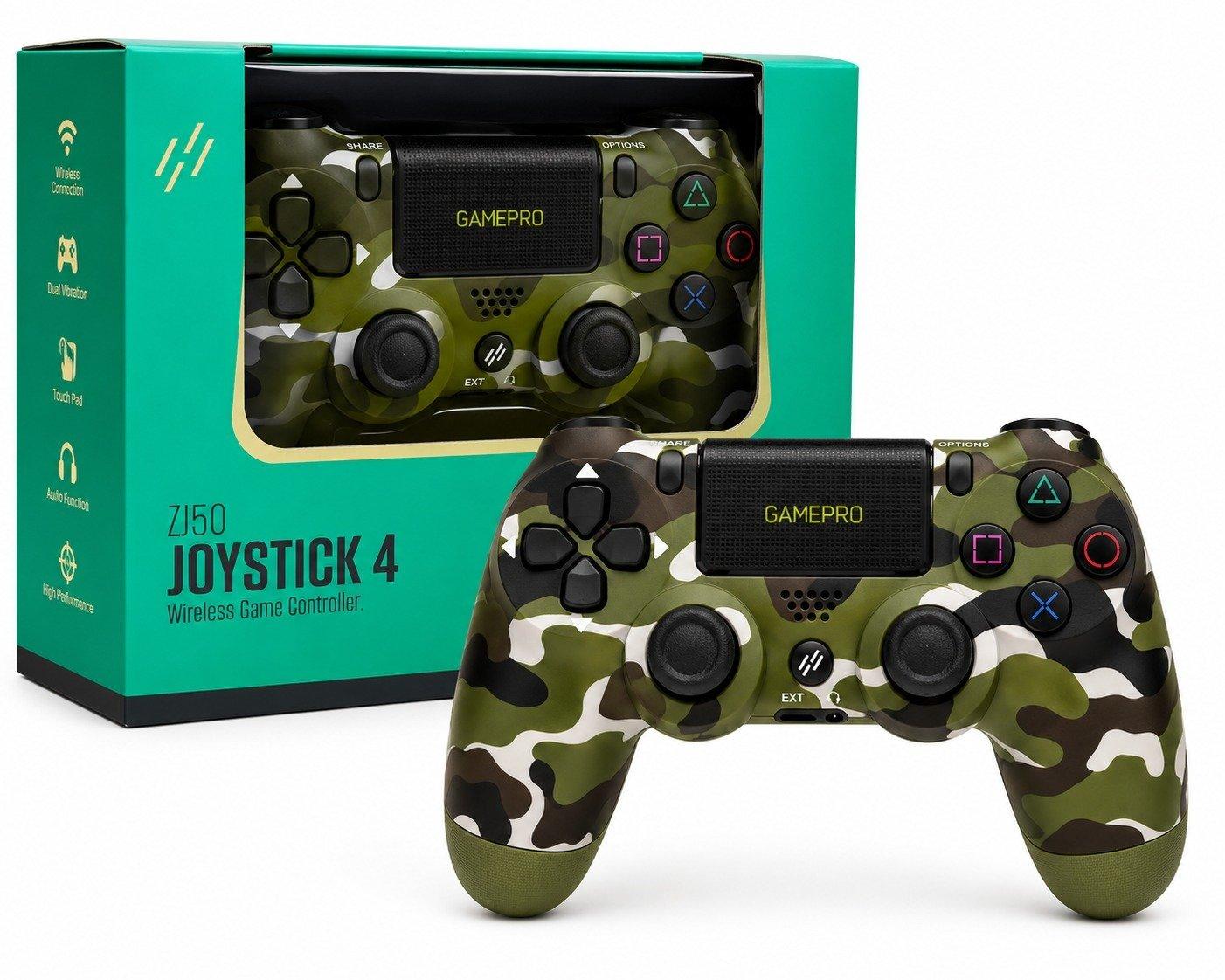 Gamepro,joystick, 4 wireless controller, for playstation 4, programmable buttons, vibration and motion sensor, army green 4