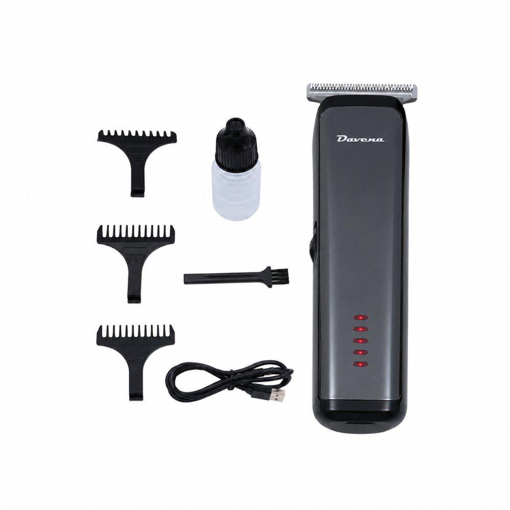 Davena dv349 cordless hair clipper & beard trimmer with usb charging & led battery indicator - 3x power dc motor 3