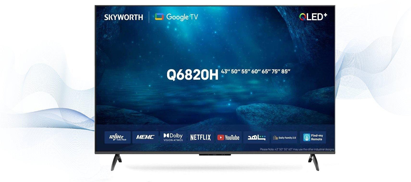 SKYWORTH, 75 inch, QLED 4K Google TV, 120Hz - eXtra