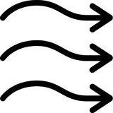 أيقونة تدفق الهواء