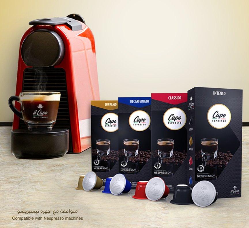 Capo Espresso Intenso Black 10 Capsules Pack Compatible With Nespresso Machines Price In Saudi Arabia Extra Stores Saudi Arabia Kanbkam
