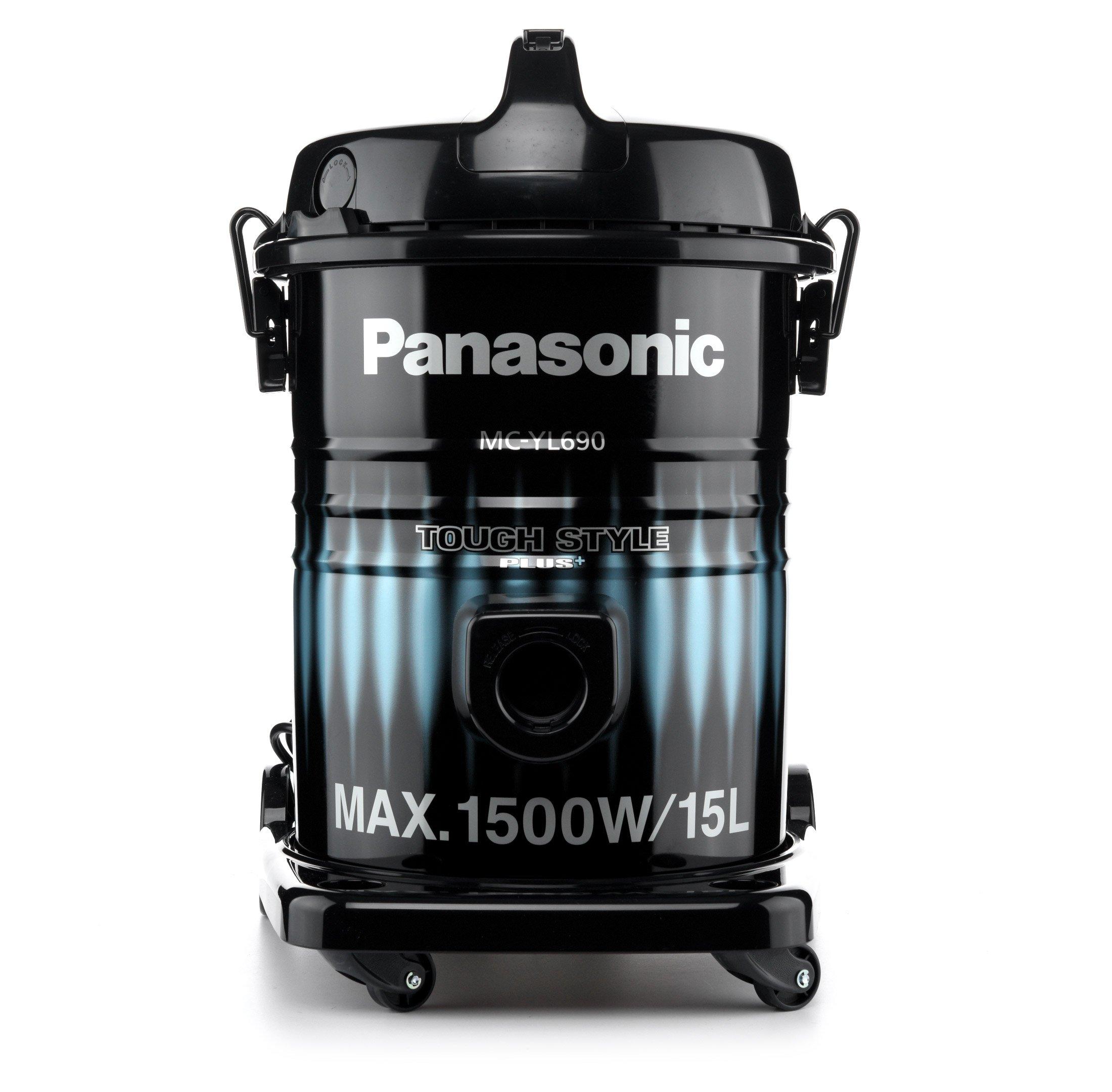 panasonic Panasonic mc-yl690a747 15 LTR 1500W MC-YL690A747, Accessories: Yes, Bag Type: Tank, Capacity LWet Dry: Dry, Capacity Ltr: 15, Color: Black, Functions: Vacuum Cleaner, Made In: Malaysia, Power: 1500W, Voltage: 220V, Capacity (Ltr): 15, No, 6