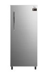 Midea Small Refrigerator, 235L,  Frost,  Single  Door With lock, Silver