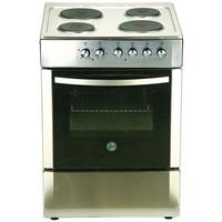 Hoover 60x60 Electric Cooking Range,4Hot Plates, Stainless Steel