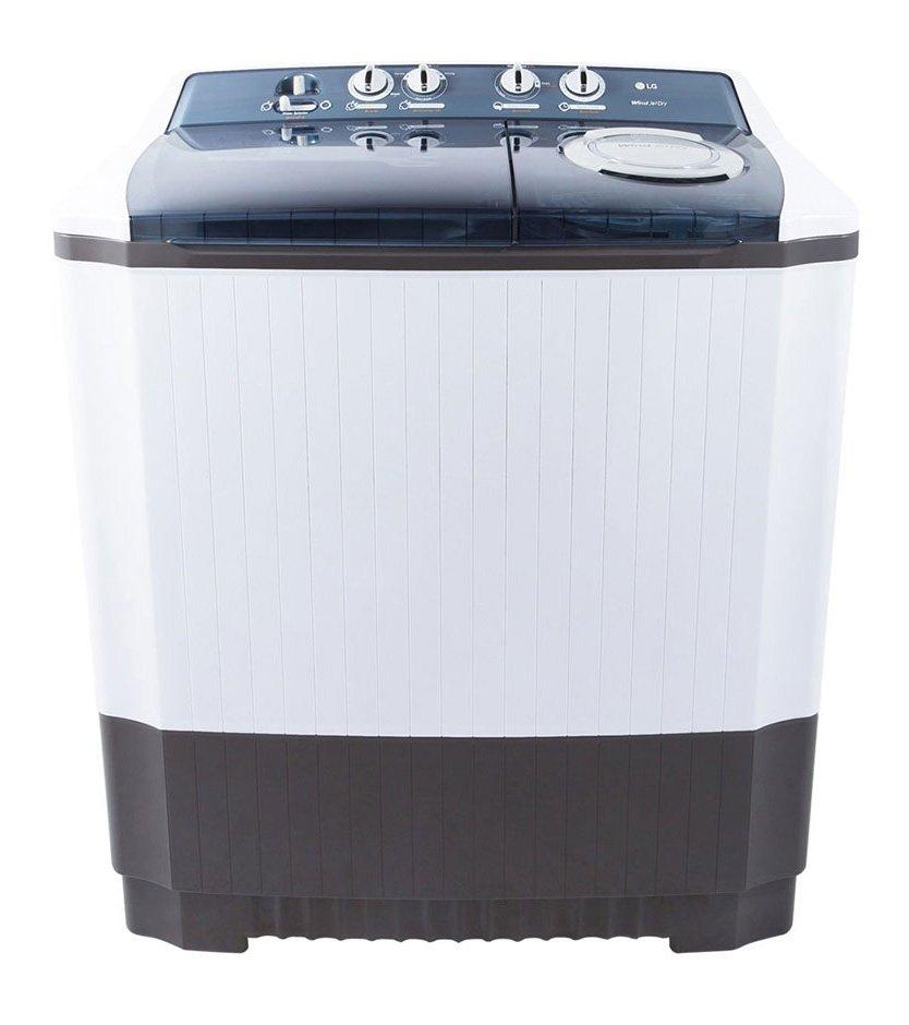 Buy LG Twin Tub Semi Automatic Washing Machine 15KG, White in Saudi Arabia