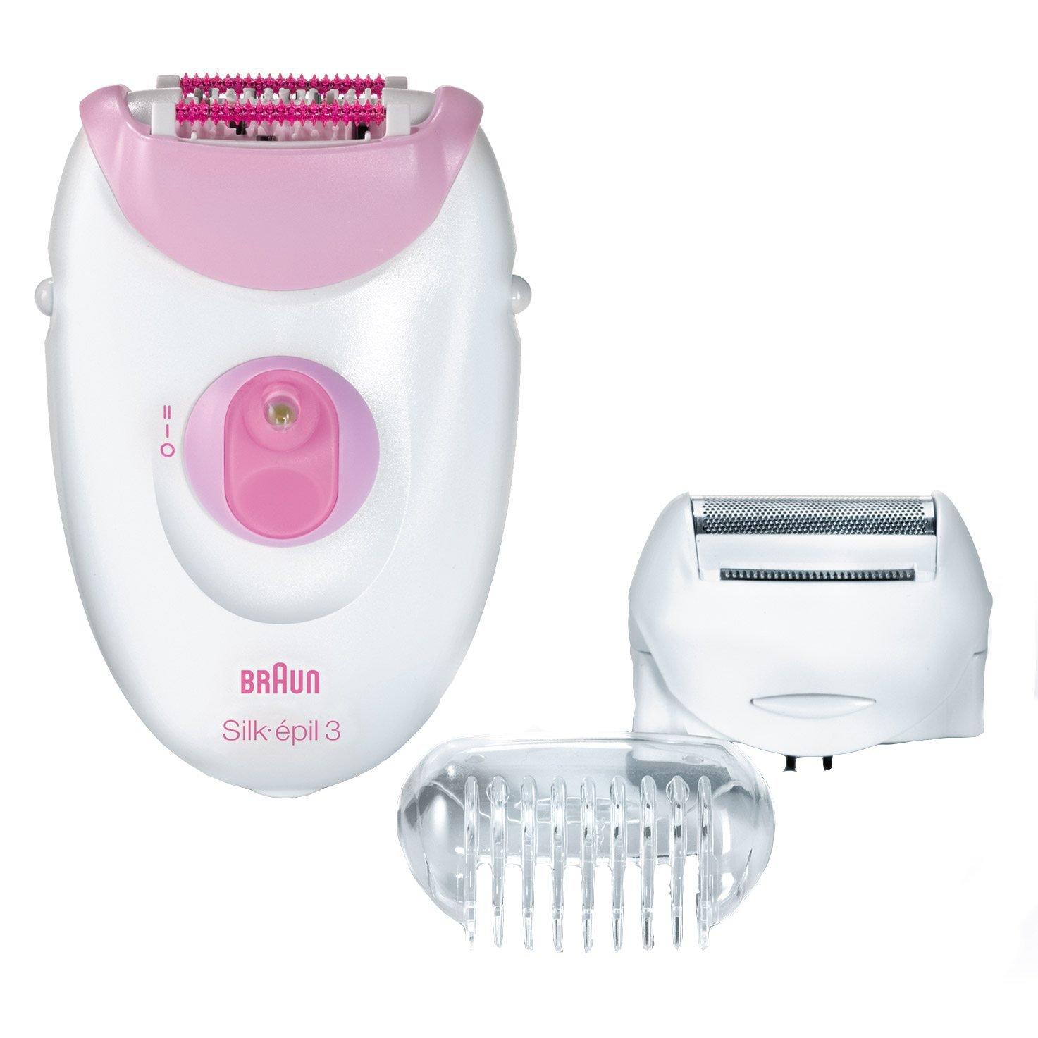 Braun Silk-Epil 3 Epilator with 2 Attachments - eXtra