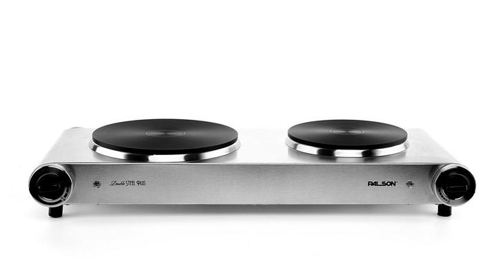 Palson, 2500 W, Double Steel Plus Electric Hob, Silver
