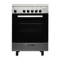 Glem Gas Cooker 60X60,4 Electric Plates,Steel,