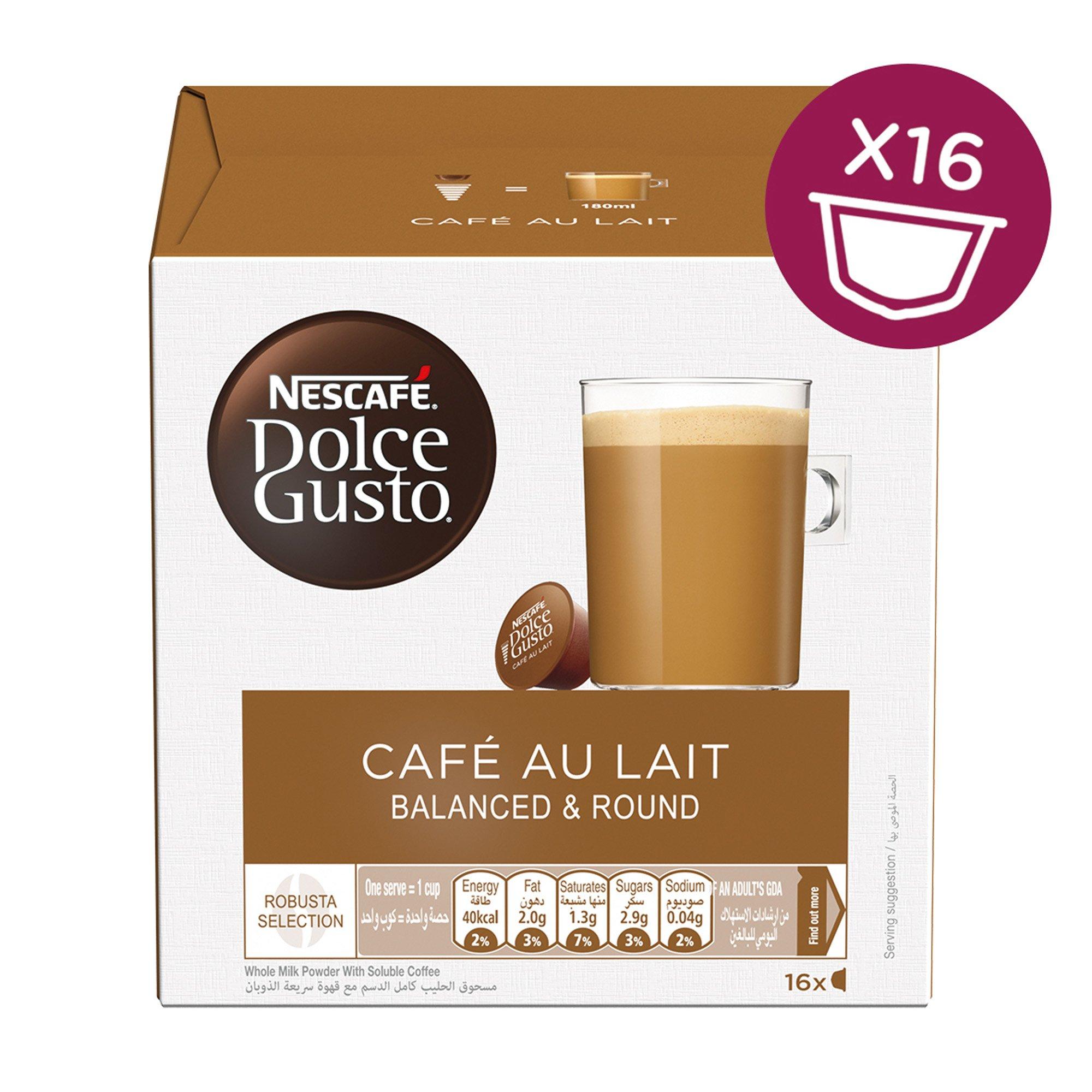 Nescafe Dolce Gusto Capsule Cafe Au Lait eXtra Saudi