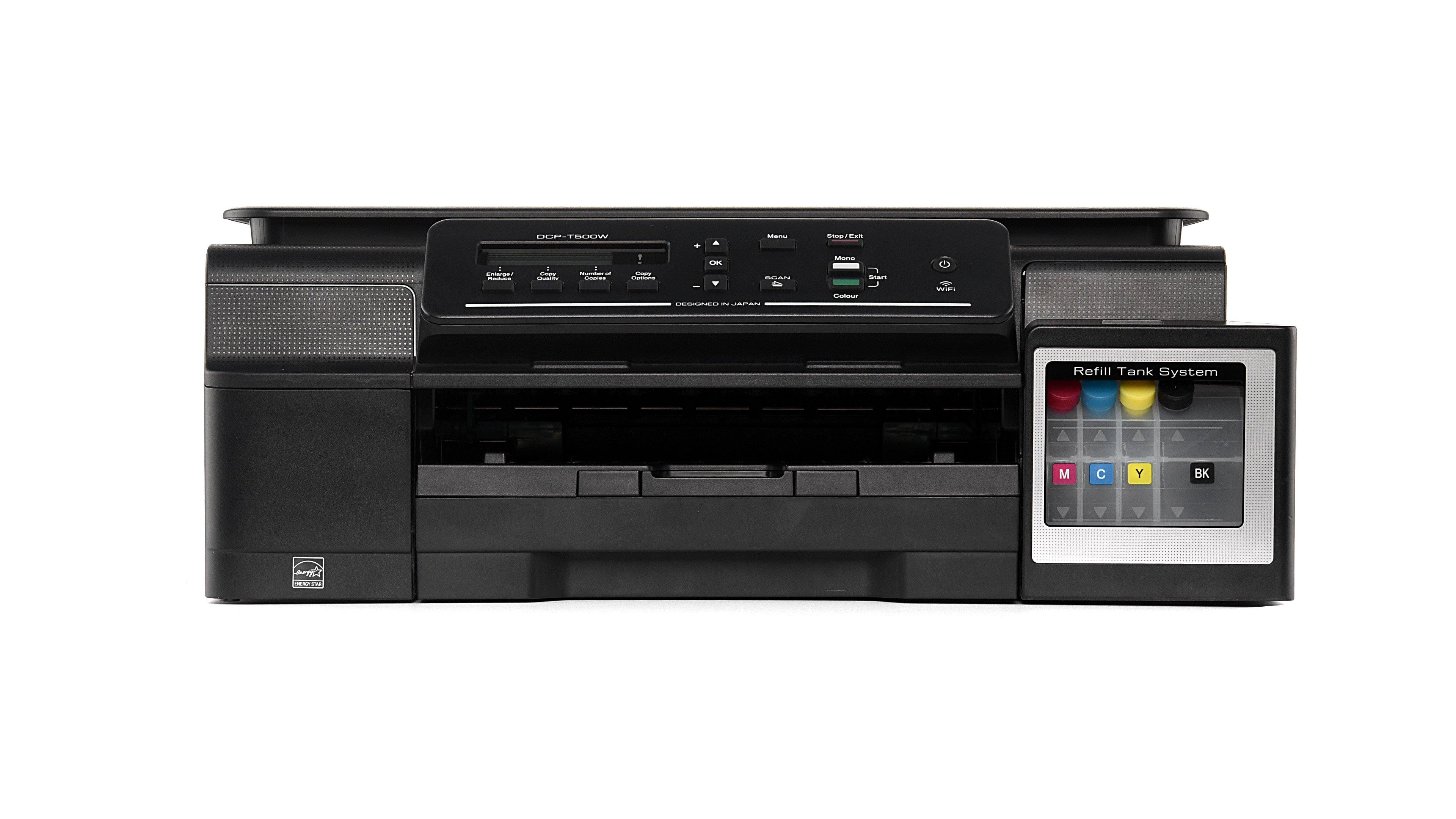 Brother Dcp T500w 3in1 Mfc Ink Tank Printer 27 10ppm Black Extra Saudi