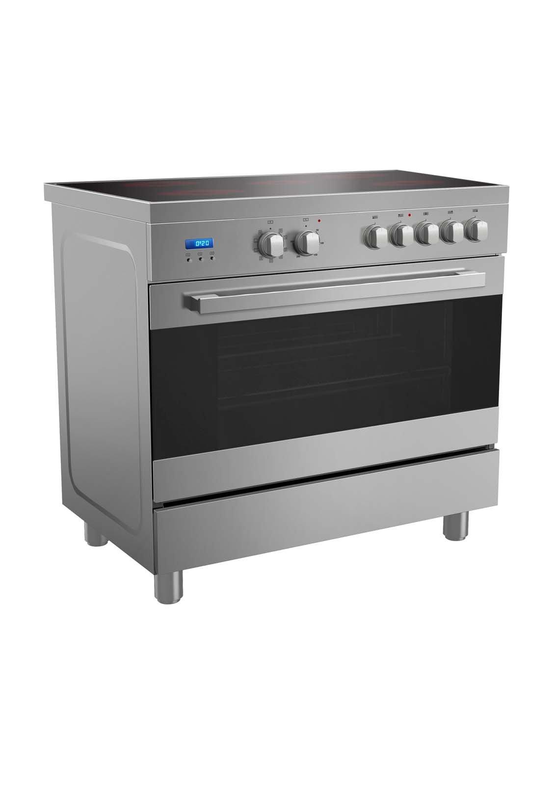 midea Midea VSVC96048 VSVC96048, Color: Black stainless steel, Control Panel: Knobs, Features: Ceramic, Grill Function: Electric, Made In: China, No Burner Hotplate: 5 Burners, Product Type: Italian Type Cooker, Safety Full Half: full safety, Timer: Digital, Voltage: 220V, Type(Gas, Electric.): Electr