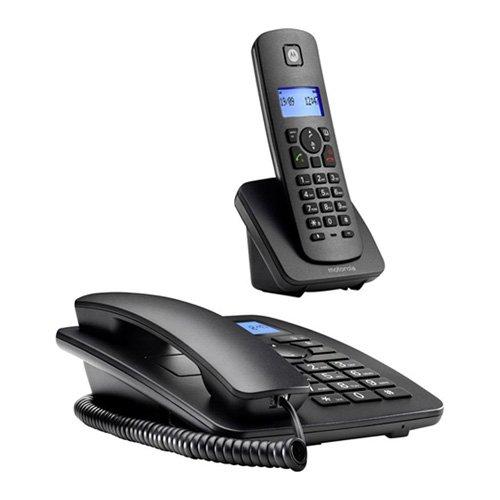 Motorola Combo Corded Phone With Cordless CID Black eXtra Bahrain