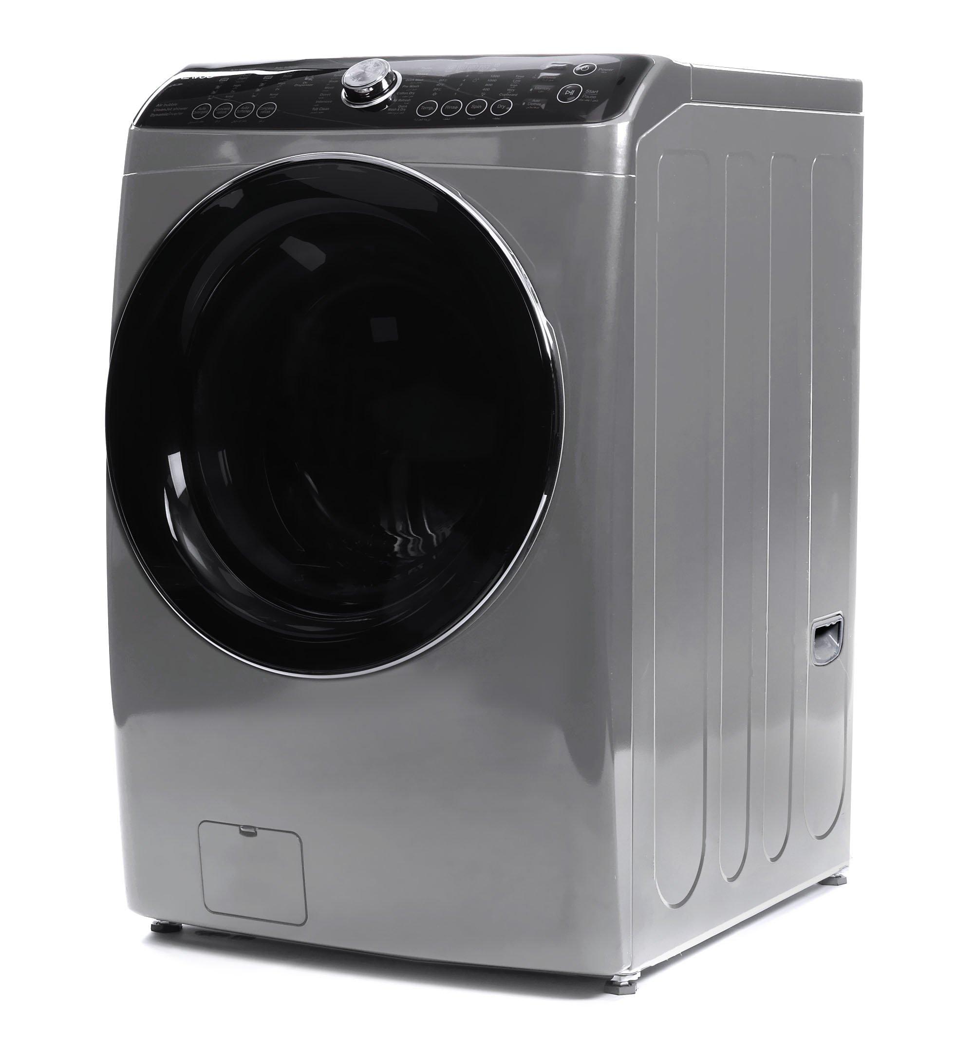 Daewoo Front Load Fully Automatic Washer 13KG/Dryer 7KG, Platinum