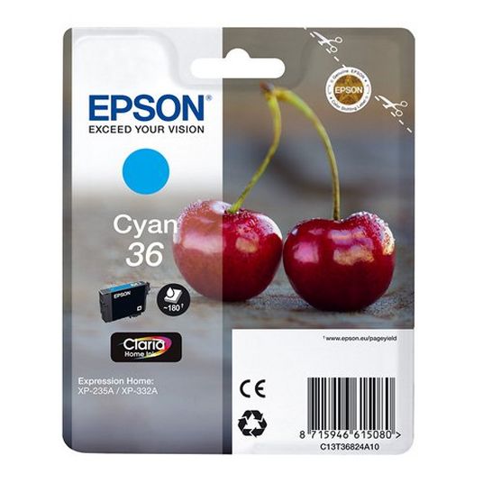 Epson Singlepack Cyan 36 Claria Home Ink
