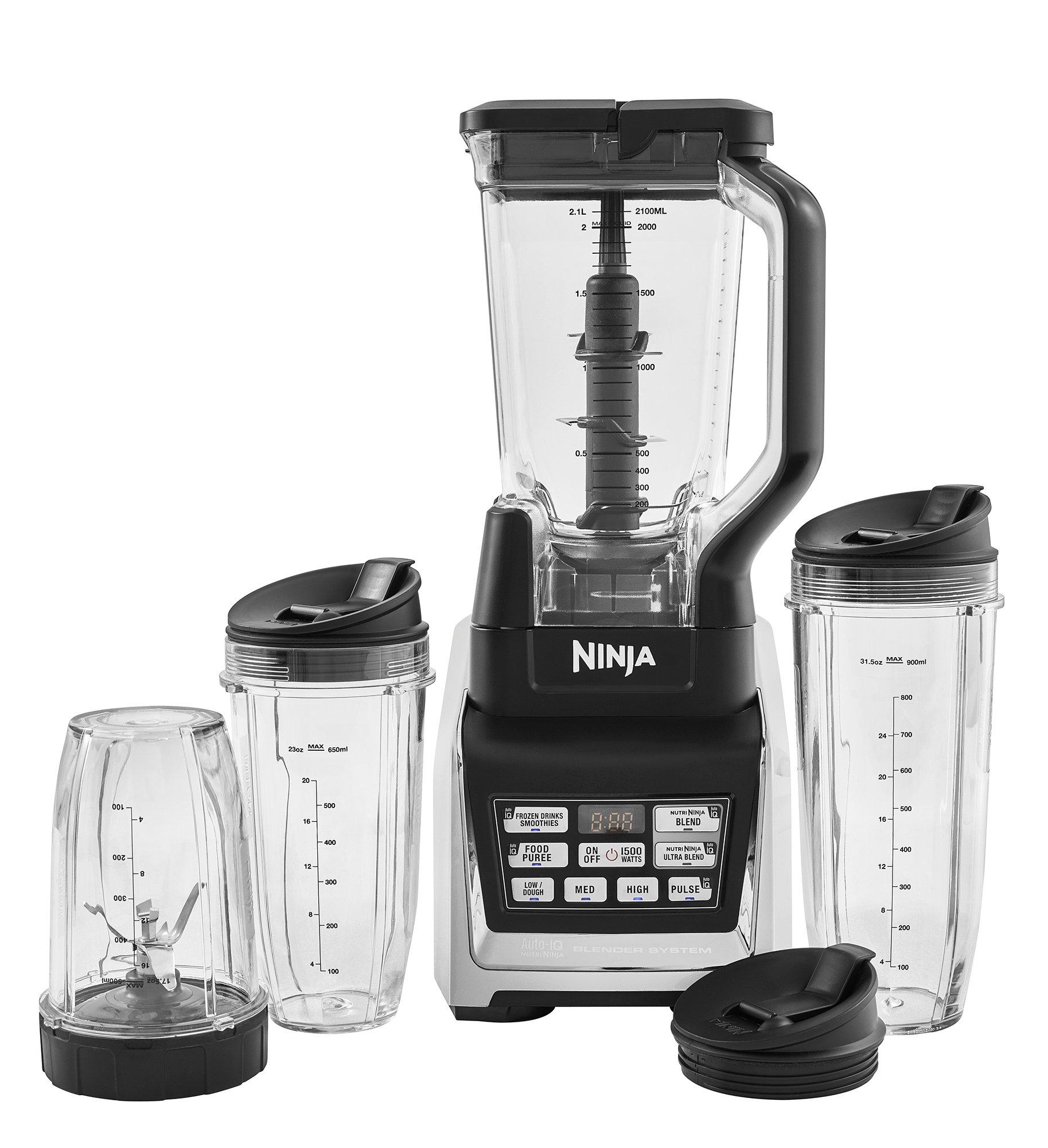 Ninja, Blender, 1500W, 3 Speed, Black/Silver eXtra Saudi