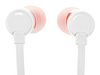 JBL In Ear Headphones PureBass Sound, 1-button remote with microphone, White