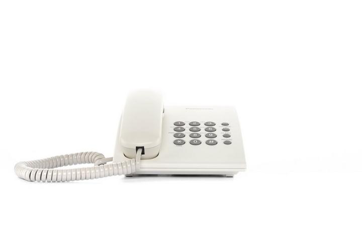 باناسونيك KX-TS500FXW هاتف سلكي، ابيض