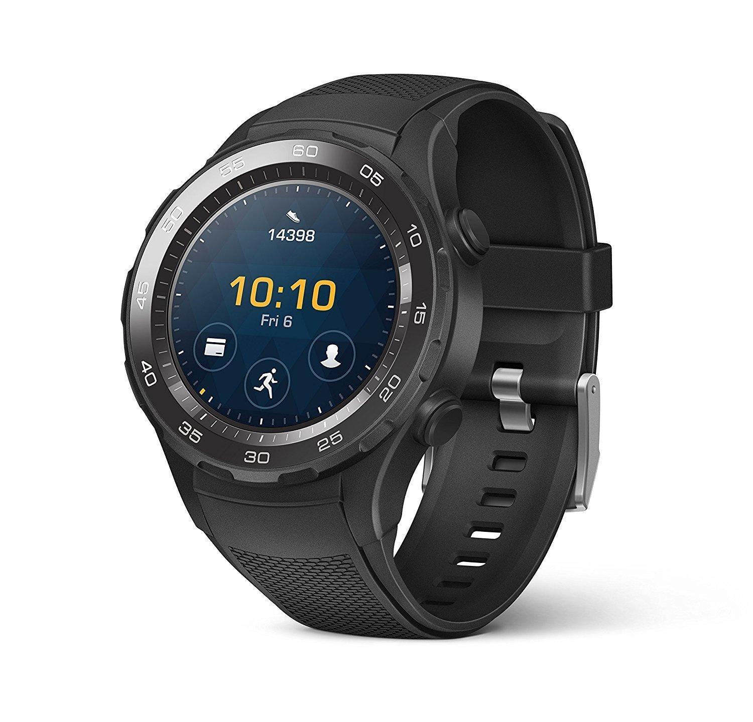 سعر Huawei W2 Sport Smart Watch Carbon Black فى السعودية اكسترا