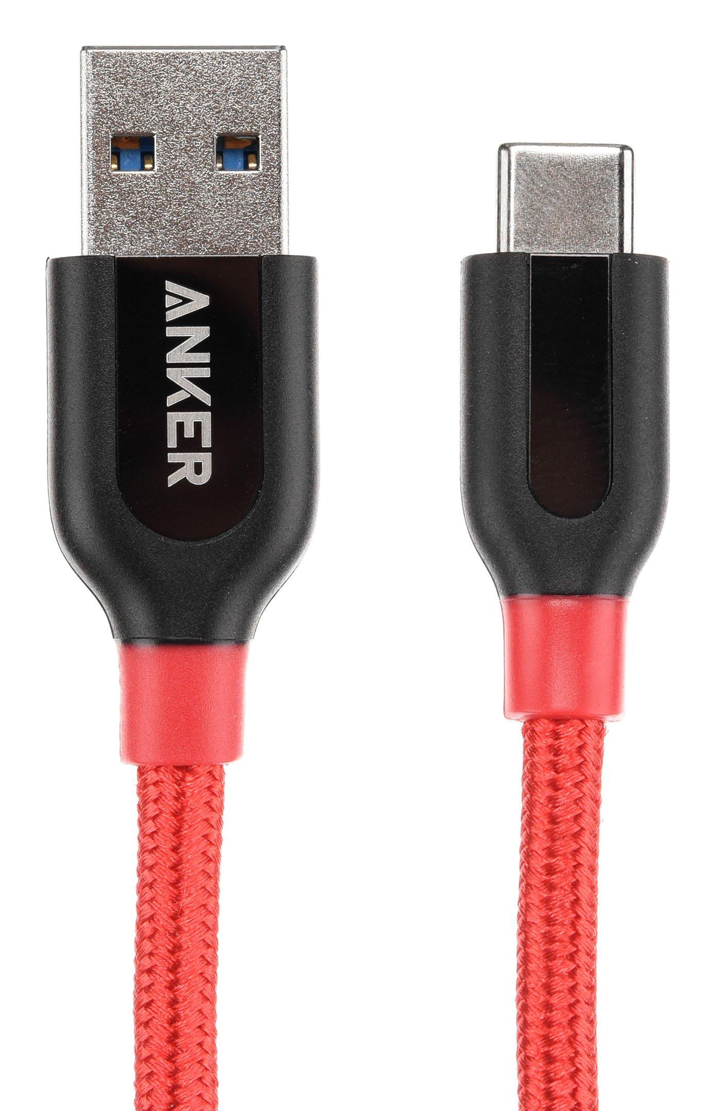 ANKER PowerLine USB-C to USB 3.0, 3FT/0.9M, Red - eXtra Saudi