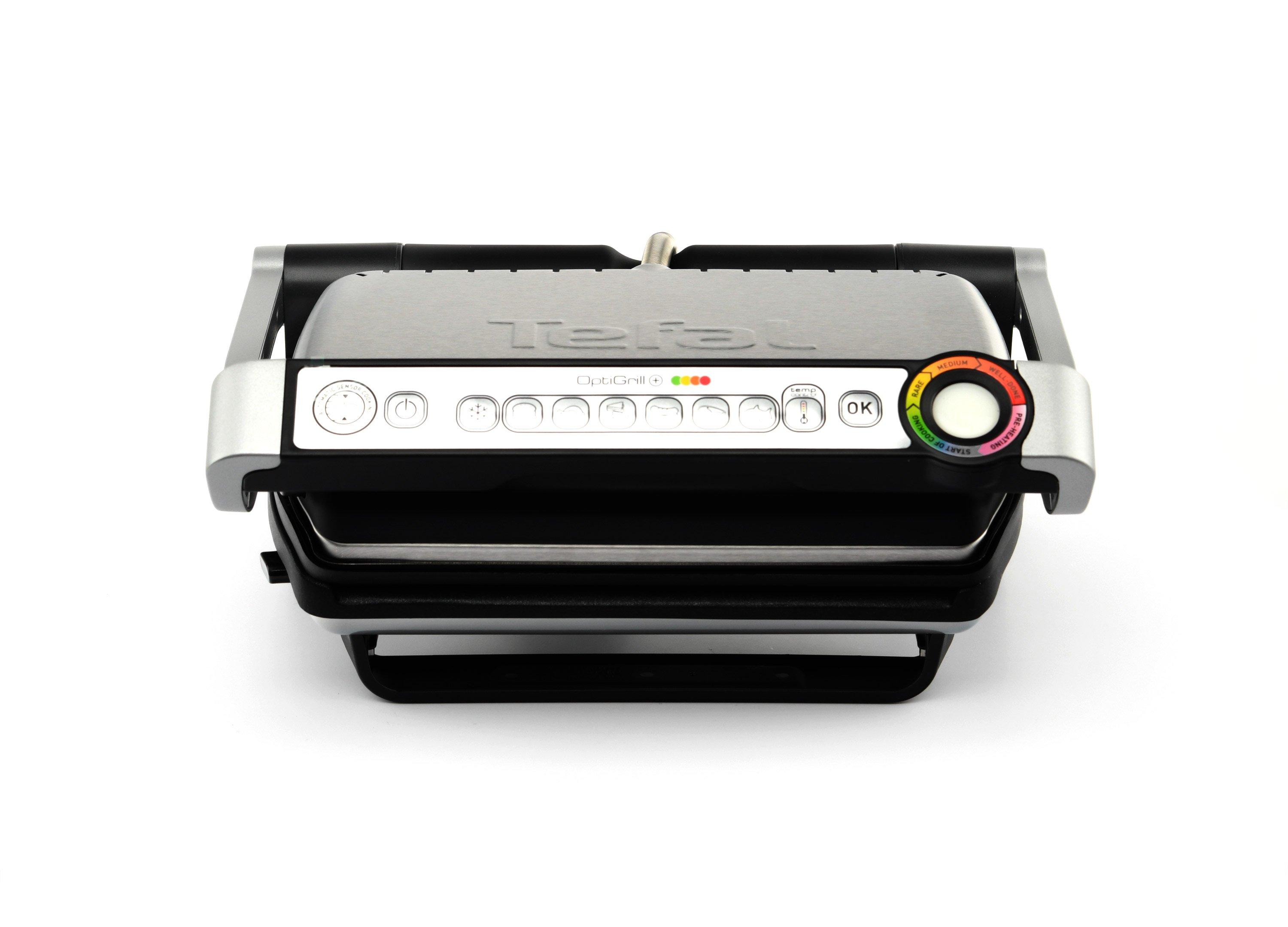 Tefal OptiGrill Plus 6 Cooking Programs Electrical Cooking and Barbecue Grill 2000W Silver eXtra