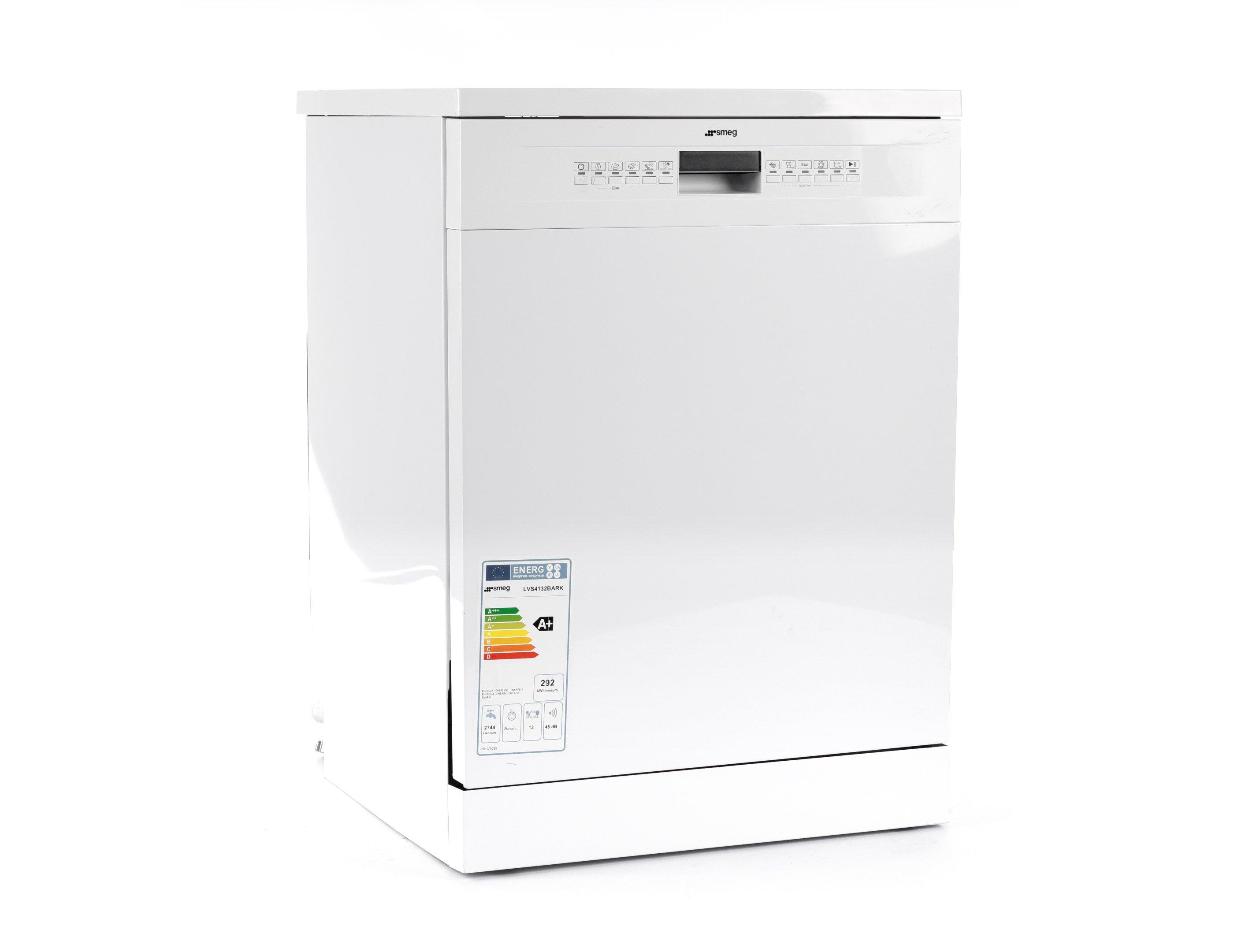 Smeg LVS4132BARK, Dishwasher, 10 Program, 13 Place Settings, White