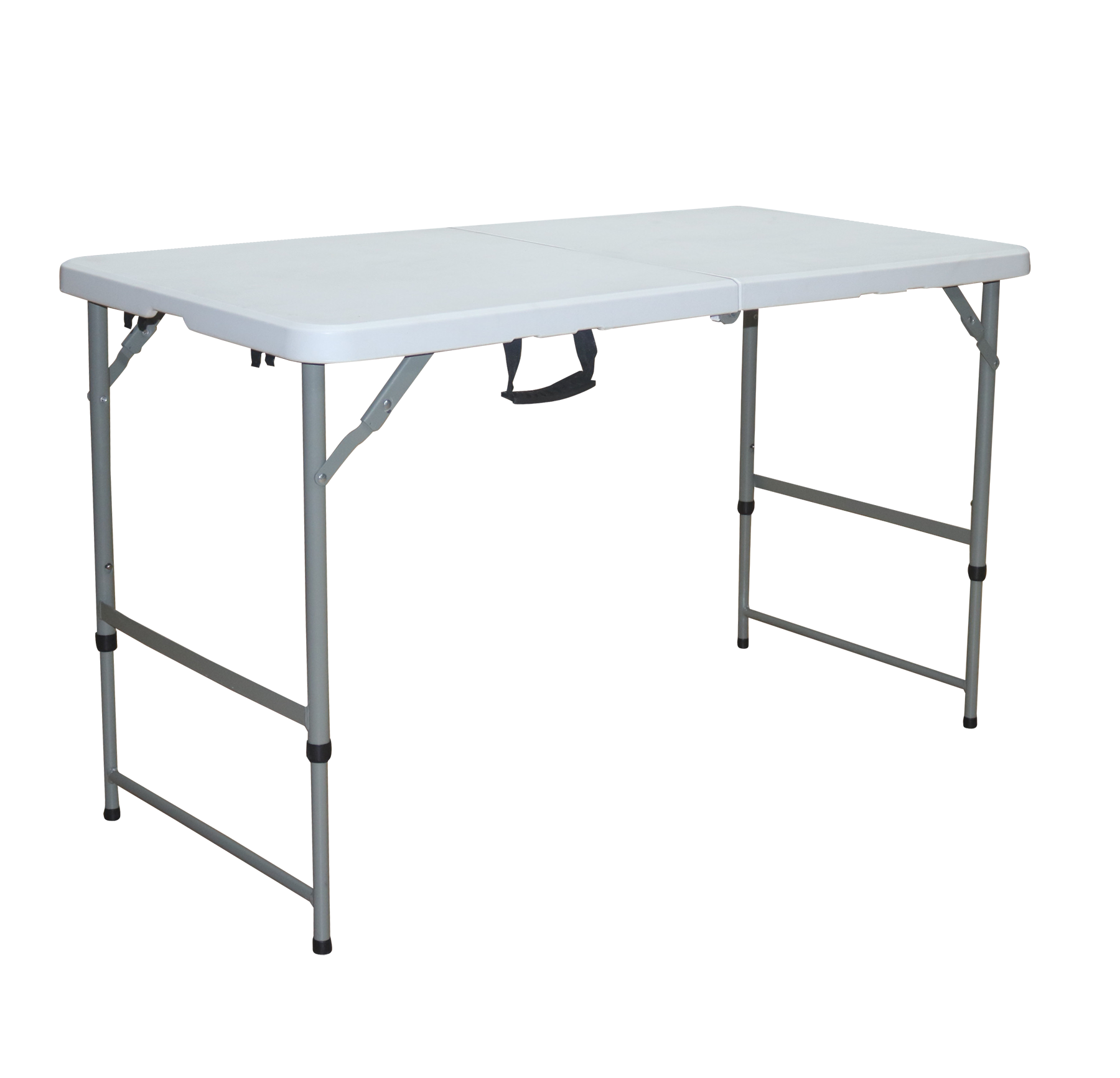 4Ft FoldInHalf Table With Steel Legs, Foldable, Dimensions