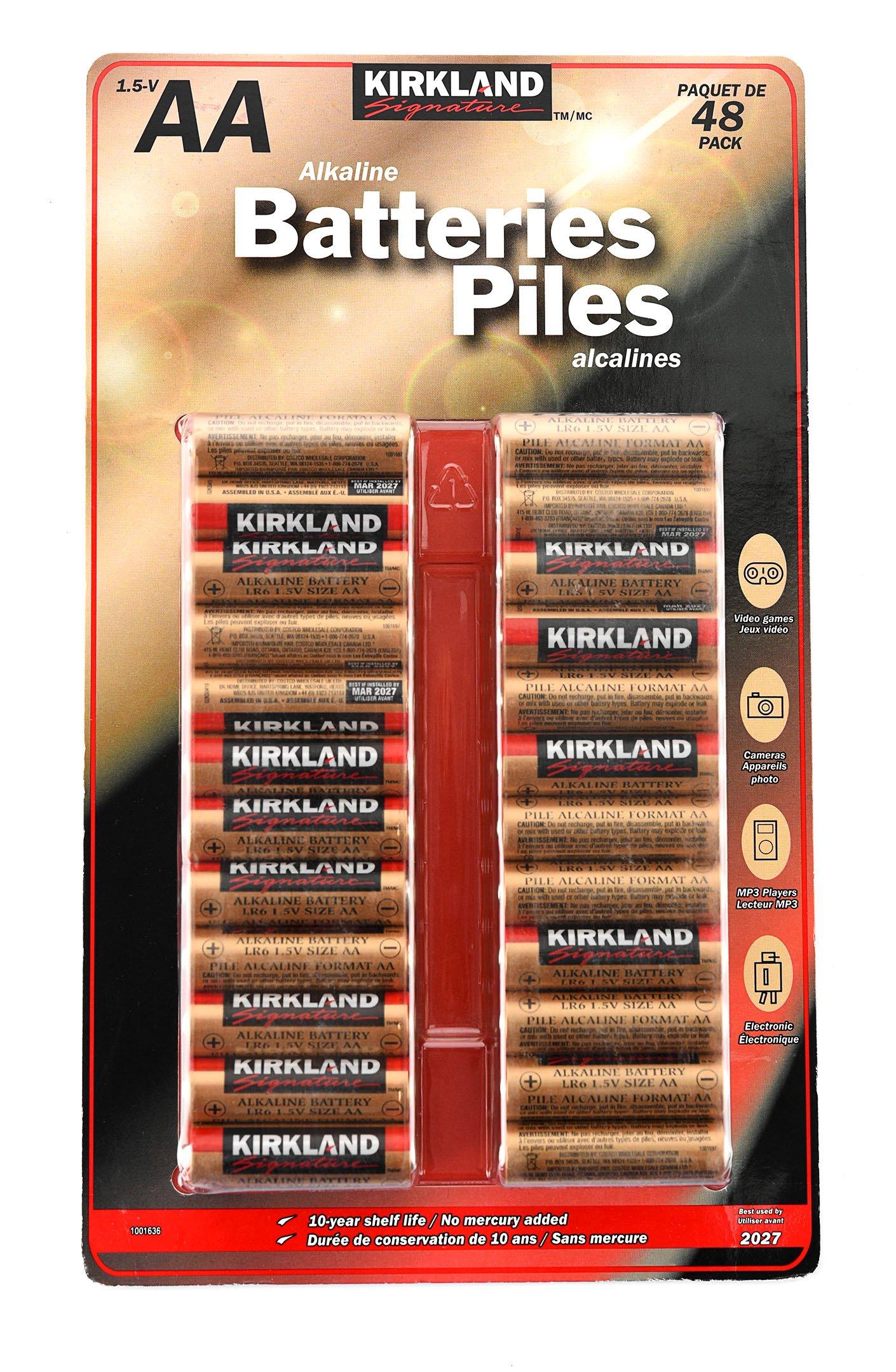 سعر Kirkland Signature Alkaline 48 AA Batteries فى السعودية اكسترا