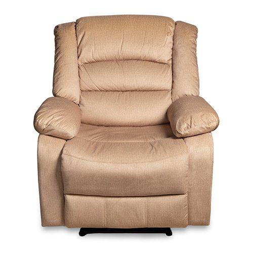 Recliner Chair Manual With Full Push Back Cream Color Price In