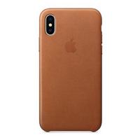 Apple iPhone X Leather Case - Saddle Brown