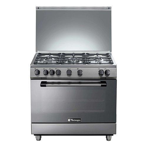 Tecnogas 90x60cm Gas Cooking Range Full Safety Stainless eXtra Bahrain