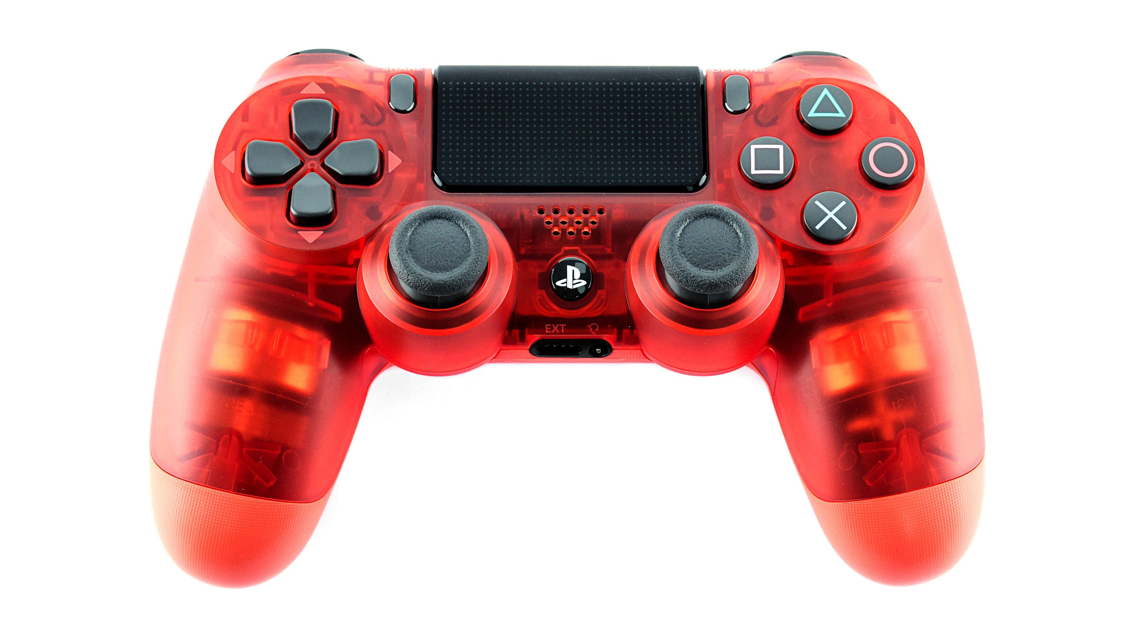 red crystal ps4 controller