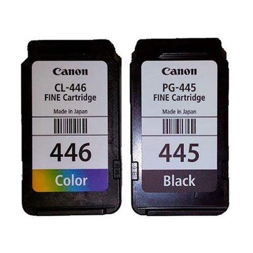 PG 445 Plus CL 446-- Canon Bundle Pack Black and Colour Catridge ...
