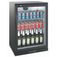 Zenet 138.0L Upright Beverage Bar Cooler Black